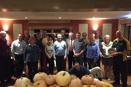 Petersfield pumpkin weigh-in winners