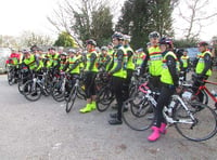 Spuds to go as 100 cyclists descend on a pub near Petersfield