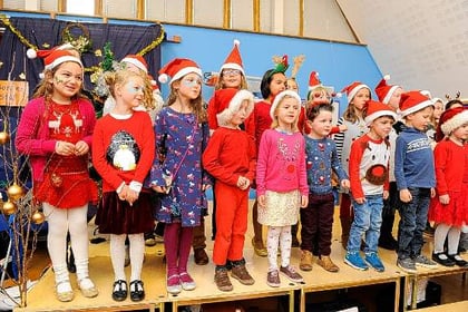 Christmas comes to the fair at Steep school