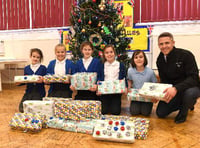 Sheet Primary School pupils do their bit to support homeless people at Christmas