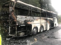 Coach fire led to A3 traffic delays