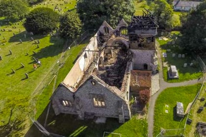 Target of £50,000 for first phase of rebuilding church ravaged by fire
