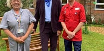 Downton star turns up to open nurses' garden