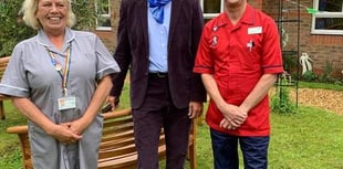 Downton star turns up to open nurses' garden