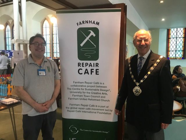 The mayor (right) with FRC founder Prof Martin Charter