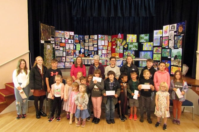 All the winners from the Alton Art Society’s 2022 children’s exhibition.