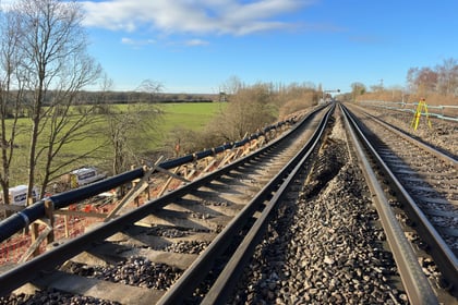 Video: New track to be laid so more trains can run past Hook landslip