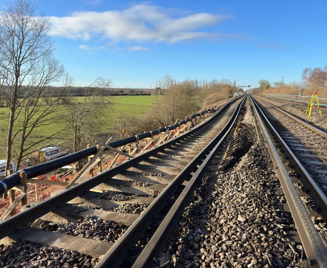 Video: New track to be laid so more trains can run past Hook landslip