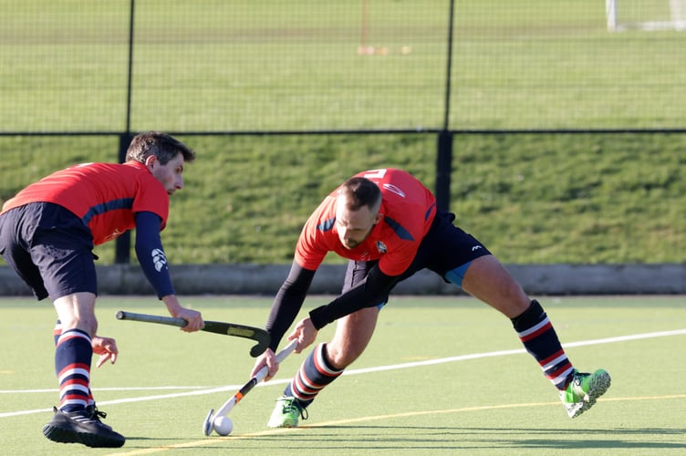 James Treadgold shoots for goal       