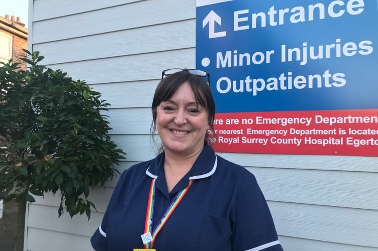 Charlotte Morley, lead emergency clinical practitioner at Haslemere Hospital minor injuries unit, run by the Royal Surrey NHS Trust