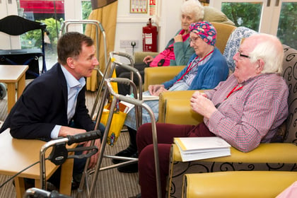 Jeremy Hunt pressed for more social care funding on Haslemere visit