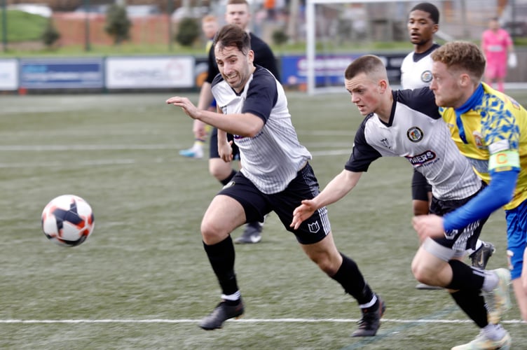 Action from Alton’s 3-0 win against Guildford City