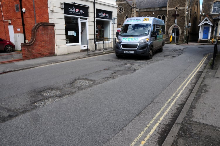 The junction of Union Road and South Street in Farnham pictured on Tuesday, April 25