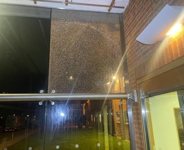 Farnham Maltings attacked by catapult-wielding vandals for second time