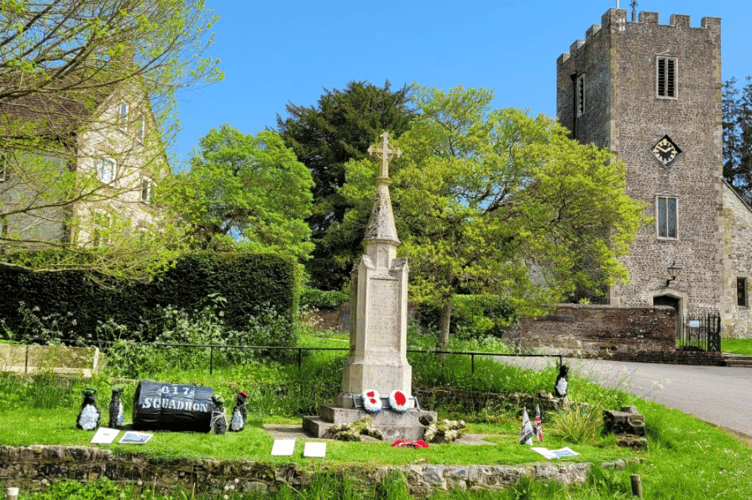 The 80th anniversary of the Dambusters raid has been marked with a special display at the Buriton war memorial