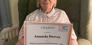 Farnham octogenarian Amanda's pennies add up for Alzheimer’s Society