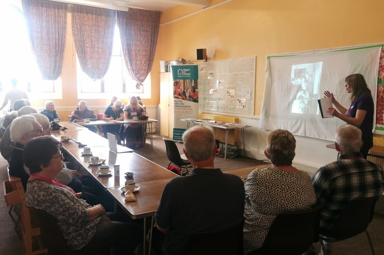 Revd Stella Wiseman from the Parish of Hale and Badshot Lea leads the latest Hidden Histories workshop at The Spire Church in Farnham