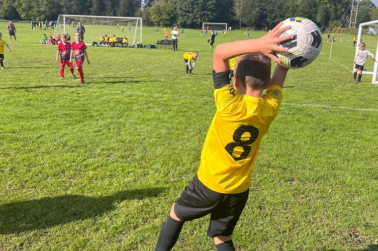 Headley Youth FC in action at Headley Playing Fields.