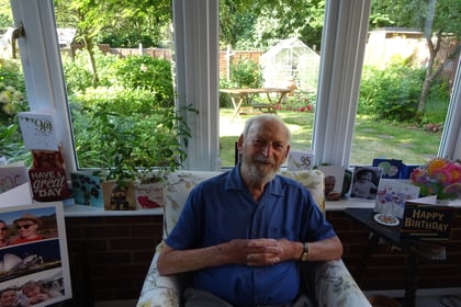 Bordon man Alex Varden gets 112 cards for his 95th birthday
