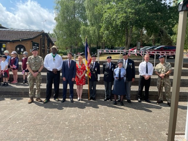 Whitehill & Bordon raises Armed Forces Day flag