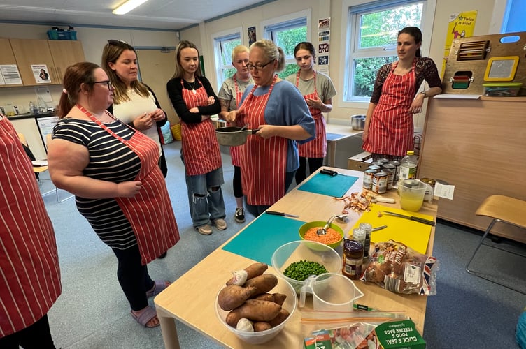 The Tantum Trust's Cooking on a Budget course at Bushy Leaze Family Centre in Alton