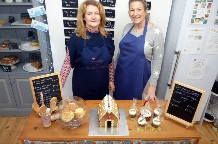 Tracey New, left, and Kirsty Blandford run a children’s baking club at Bluebell Cake House in Alton.