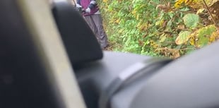 VIDEO: Watch standoff between lorry driver and cyclist in country lane