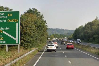 Motorist freed from vehicle following collision on A3 near Petersfield