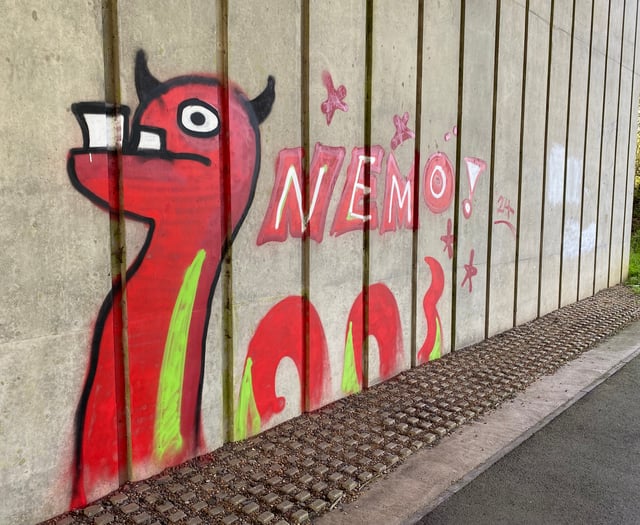 We're not loving it: Monstrous graffiti close to A3 McDonald's