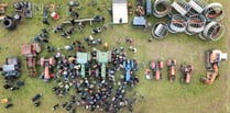 Drone footage of West Meon tractor auction is highly impressive