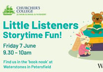 Storytelling for young children at Petersfield Waterstones