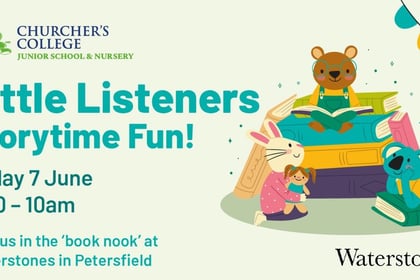 Storytelling session for young children at Waterstones Petersfield