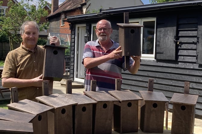 Petersfield Men's Shed starling boxes