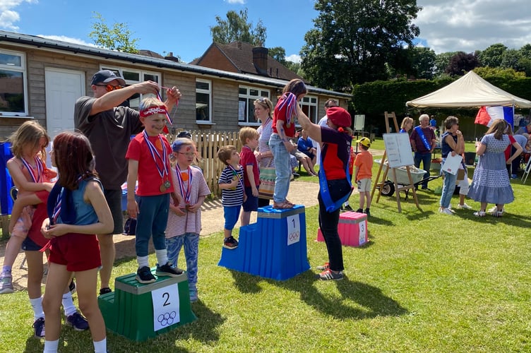 Sheet Olympics Medal Presentation