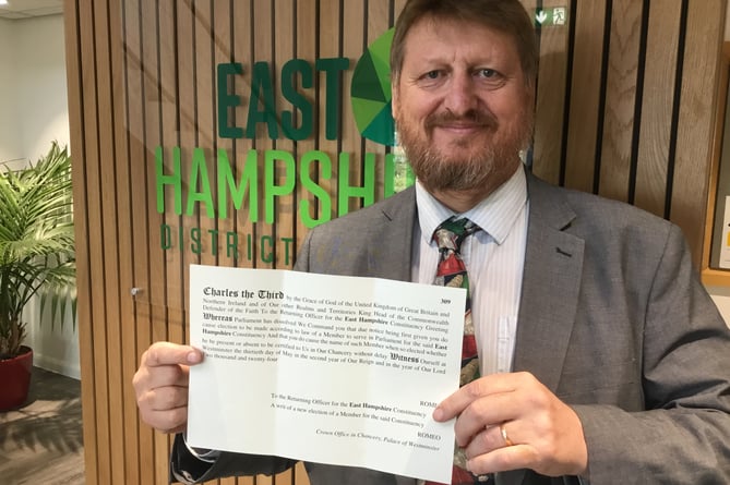 East Hampshire royal election writ