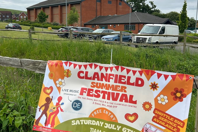 Clanfield Centre summer festival poster