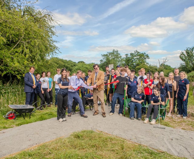 Path is clear for Petersfield walkers thanks to Churcher's students