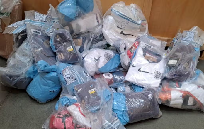 Euro 2024 counterfeit football shirts seized by City of London Police