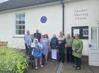 Second oldest Quaker Meeting House receives a Blue Plaque