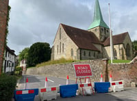 Lorry strike forces closure of main road through Harting