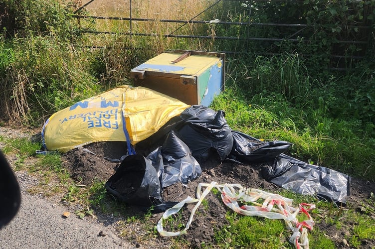 Flytipping North Lane Clanfield