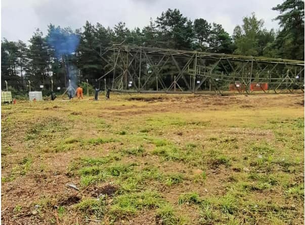 Hogmoor MOD mast demolition