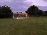 Football goal set alight at a park in Clanfield