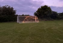 Football goal set alight at a park in Clanfield