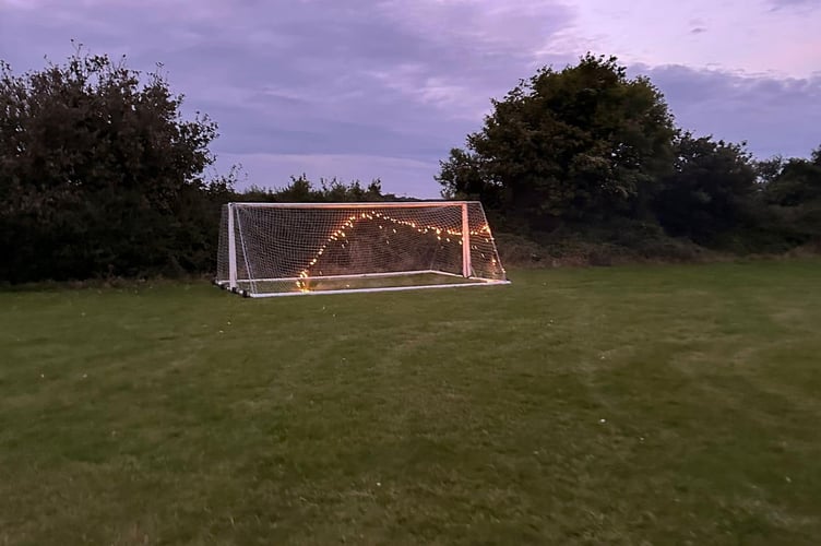 Peel Park football goal fire Clanfield