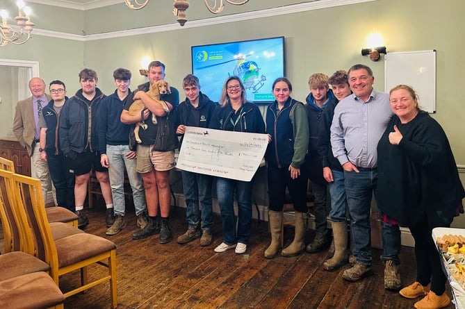 Petersfield Young Farmers cheque HIOWAA