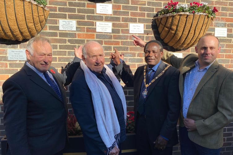 Pauline Baynes plaque unveiling Farnham