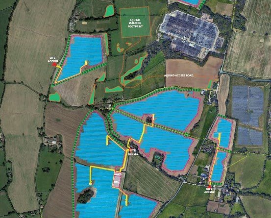 Denmead Solar Farm masterplan 