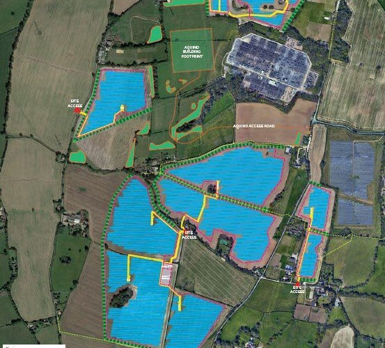 Denmead Solar Farm masterplan 