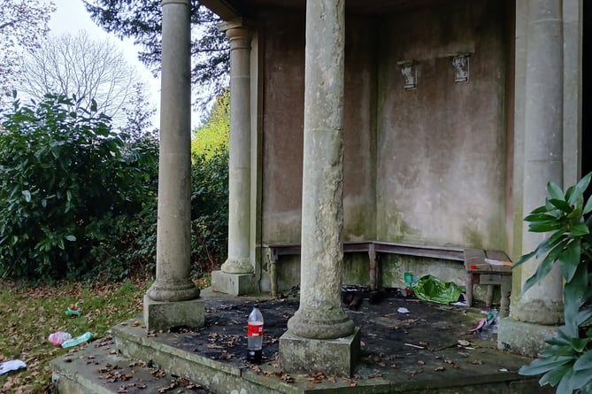 Vandals damage Haslemere Museum's gazebo